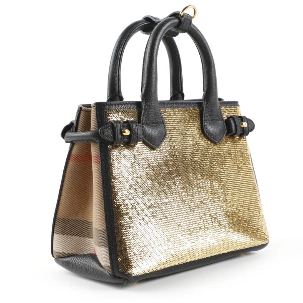 Burberry The Banner glitter handbag
